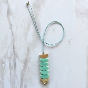 Half moons pendant long necklace new! Handmade